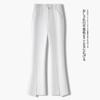 Front split-ended micro-pull pants casual suit pants women's spring summer 1116 high-waisted thin small nine-point flared pants