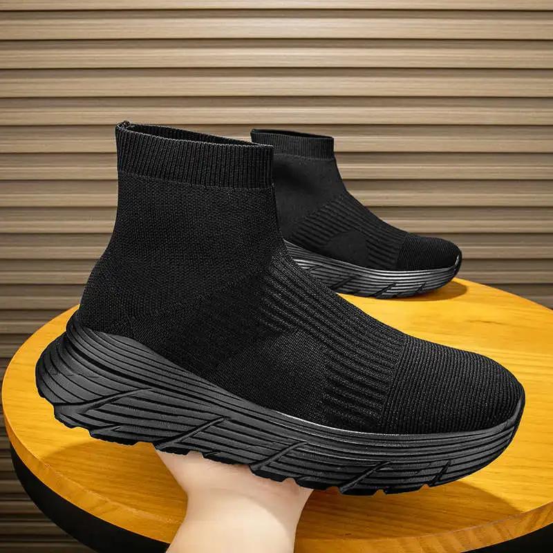 Thick Bottom Without Laces Demi-season Boots For Women Trainners Shoes For Women Tall Shoes Women Sneakers Sports Link Vip