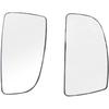 Rearview Mirror Glass BK31-17C718-AB, Driver Side Door Mirror Glass Lower Wing Mirror Glass, Compatible with Ford Transit 2014-2020 MK8 2015-2019 150