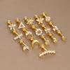 Minimalist Zircon Ball Screw Ear Stud Cartilage Piercing Jewelry for Women Light Luxury