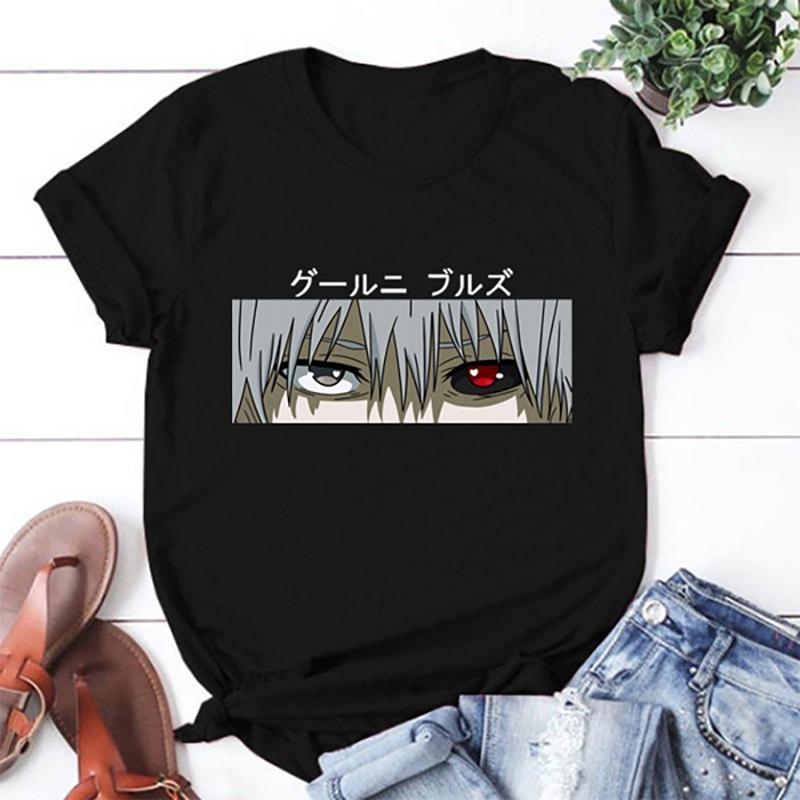 New Summer Printed T Shirt Unisex Casual Anime Harajuku T Shirt Streetwear Fashion Personality Round Neck Short Slee