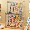Pop Mart Transparent Acrylic Display Stand: Dustproof Magnetic Storage Box for Figures