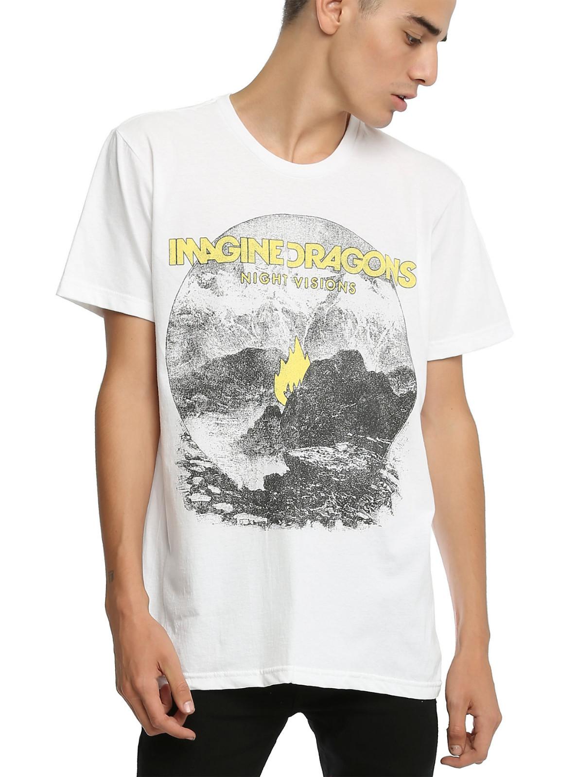 Imagine Dragons Night Visions Flame T-Shirt S разноцветный