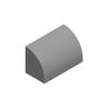50g/83PCS 37352 Curved 1 x 2 x 1 No Studs with corners Block Moc Color Compatible with Brick DIY Children's Toy