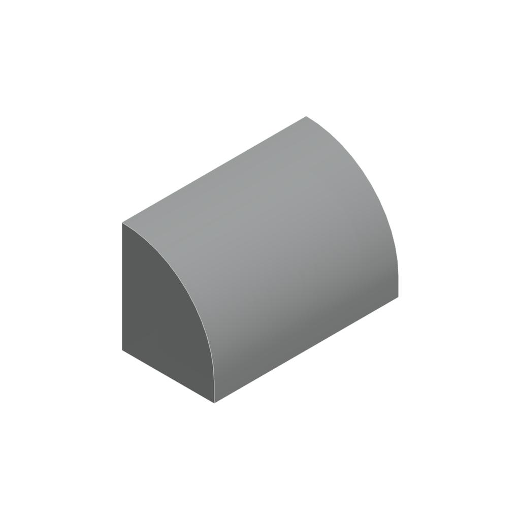 50g/83PCS 37352 Curved 1 x 2 x 1 No Studs with corners Block Moc Color Compatible with Brick DIY Children's Toy
