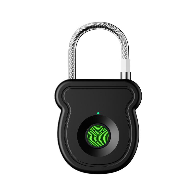 Sepox USB Rechargeable Color Fingerprint Padlock: Multi-functional Outdoor Luggage Lock