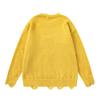 Pull Jacquard Chat Vintage Style Collège Unisexe Hiver Chaud Coupe Ample Pullover Jeune