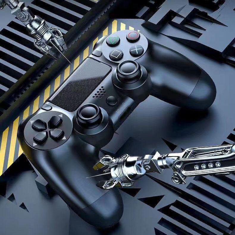 Universal Bluetooth Wireless PS4 Controller: Compatible with PC, Android, Apple, Mobile & Tablet, with Vibration Function.