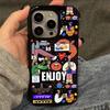 INS Fashion Cartoon Graffiti Jelly Phone Case For IPhone 16 15 Pro Max 14 13 12 11 15 Pro XR XS Max Shockproof Comic Soft Cover