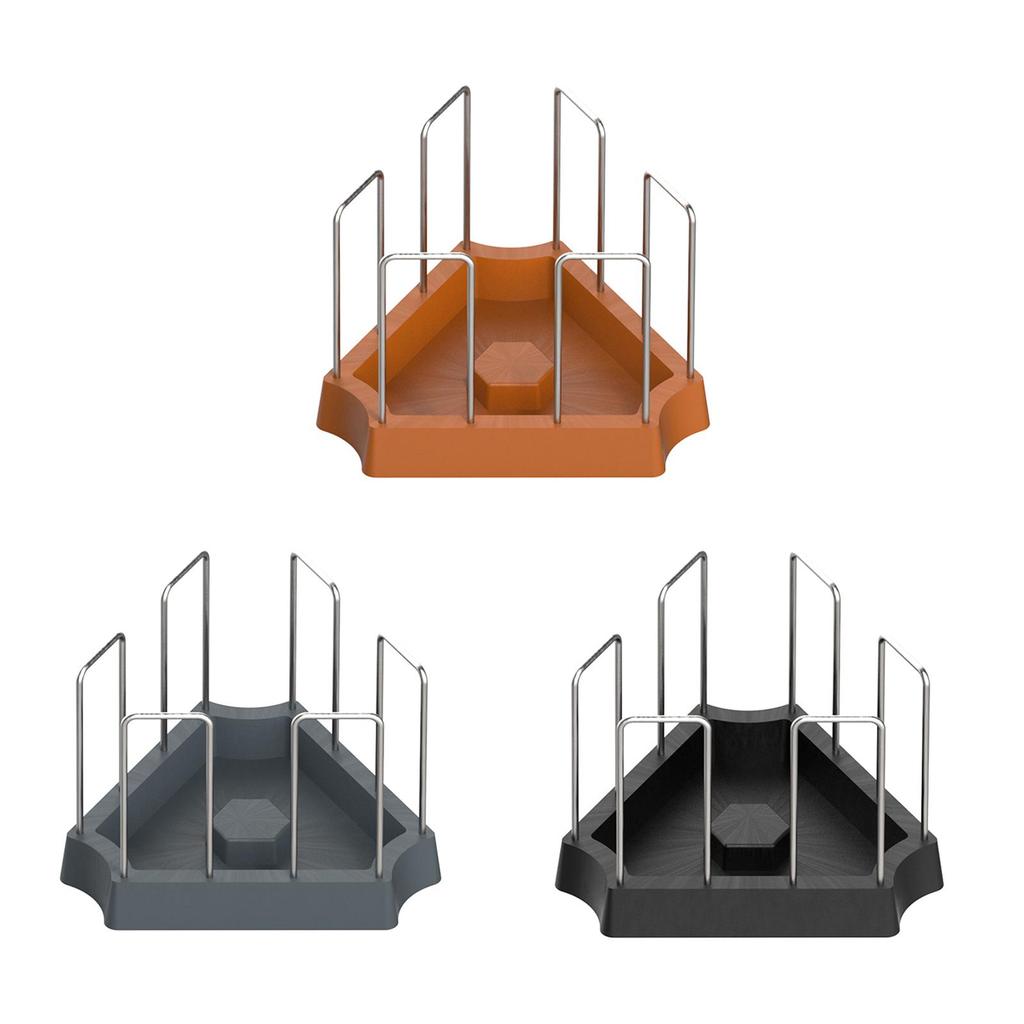 Tortoise Food Plate with Weighted Base Anti Tip Water Dish Plastic Feeder Bowl for Turtle Aquarium and Reptile Habitat