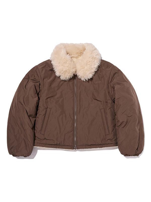 Kirsh Faux Fur Reversible Padded Jacket [Brown]