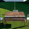 Outdoor Rectangular Table Cover With Starry Sky Sand Flow Waterproof Elastic Edge Patio Garden Dining