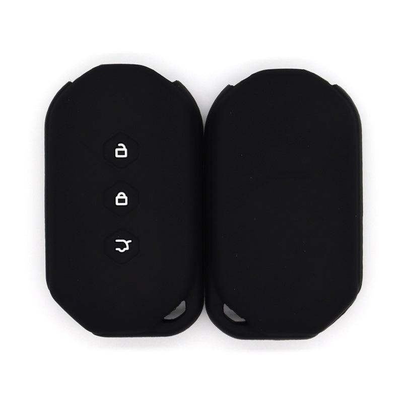 

Suitable for Baojun Capgemini smart one-click start silicone car key protective cover available in multiple colors чорний
