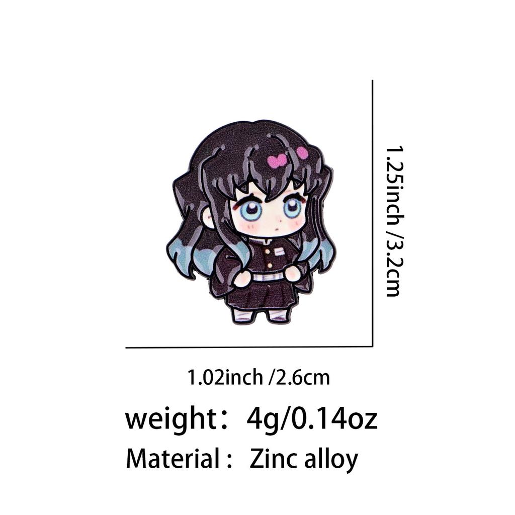 Anime Figure Enamel Pin Cartoon Character Badges On Backpack Women'S Brooches Cap Lapel Pins Cosplay Accessories Playthings Gifts