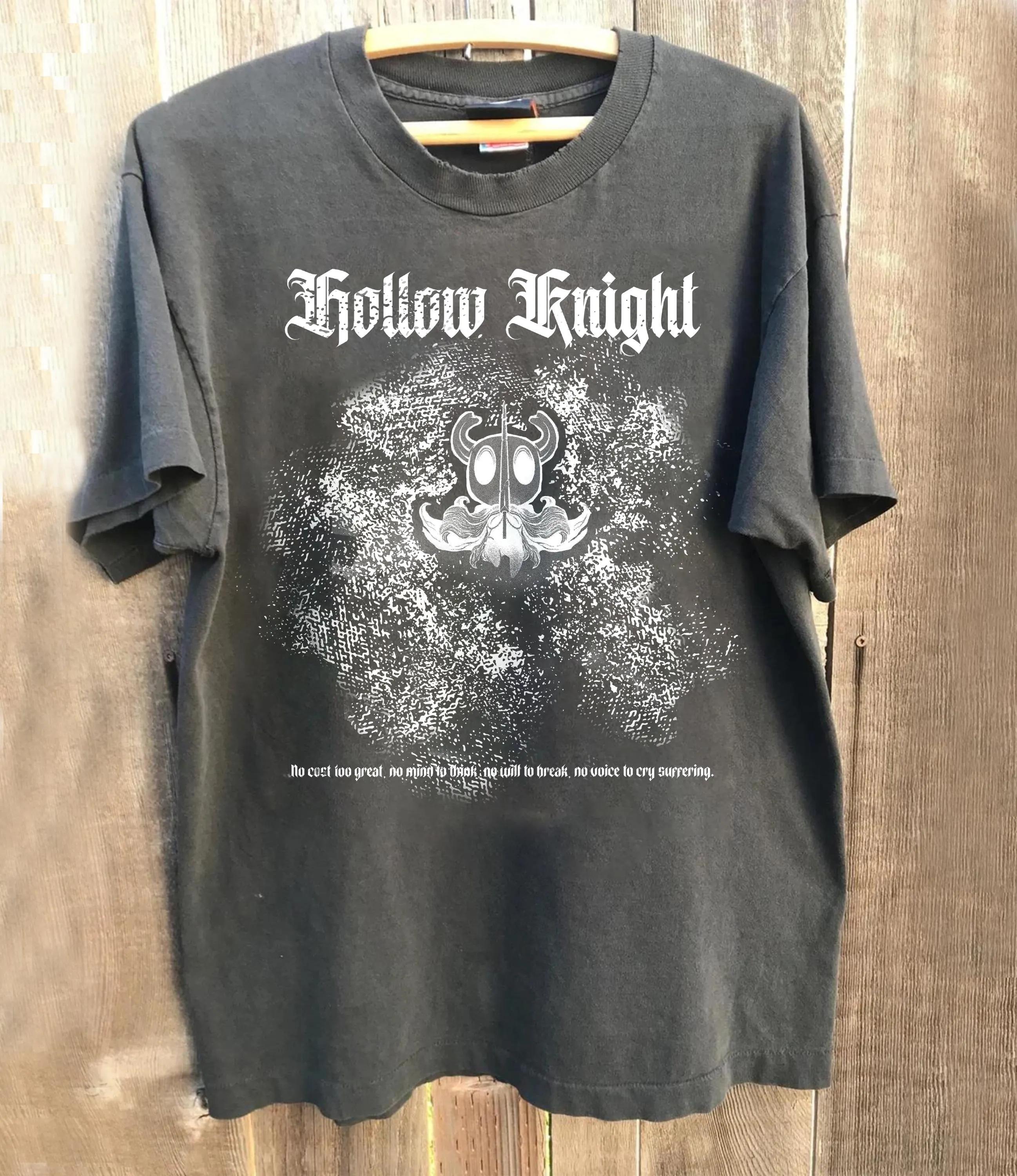 

2026 Summer Womens Hollow Knight Silksong Tshirt Pure Cotton and Breathable Short Sleeve Streetwear Oversized Loose Casual S