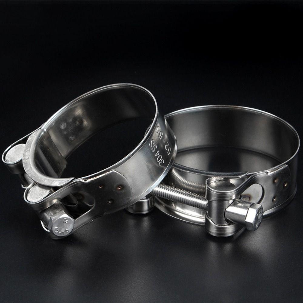 New 304 Stainless Steel Hose Clamps T Bolt Powerful Pipe Clip Tube Clamps