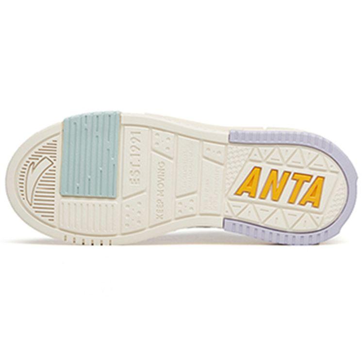 Anta Casual Versatile Low-Top Sneakers Women Sneakers White Gray Green 922138061-4
