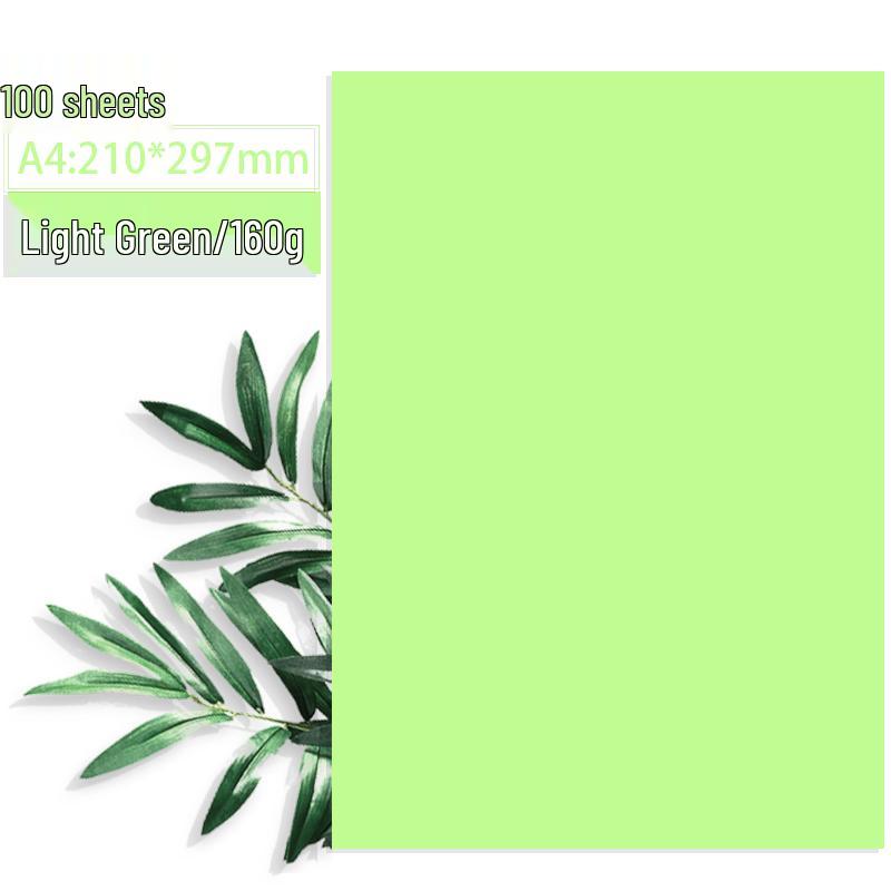 A4 Double-Sided Color Paper & Cardstock Set, 160g/240g, Free Shipping, 100 Sheets