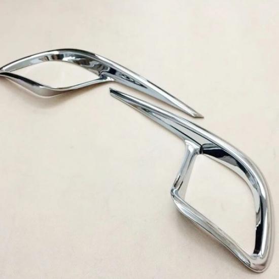 ABS Chrome 2 Pcs Rear Fog Lamp Light Trim For Toyota Highlander/Kluger 2014-2018