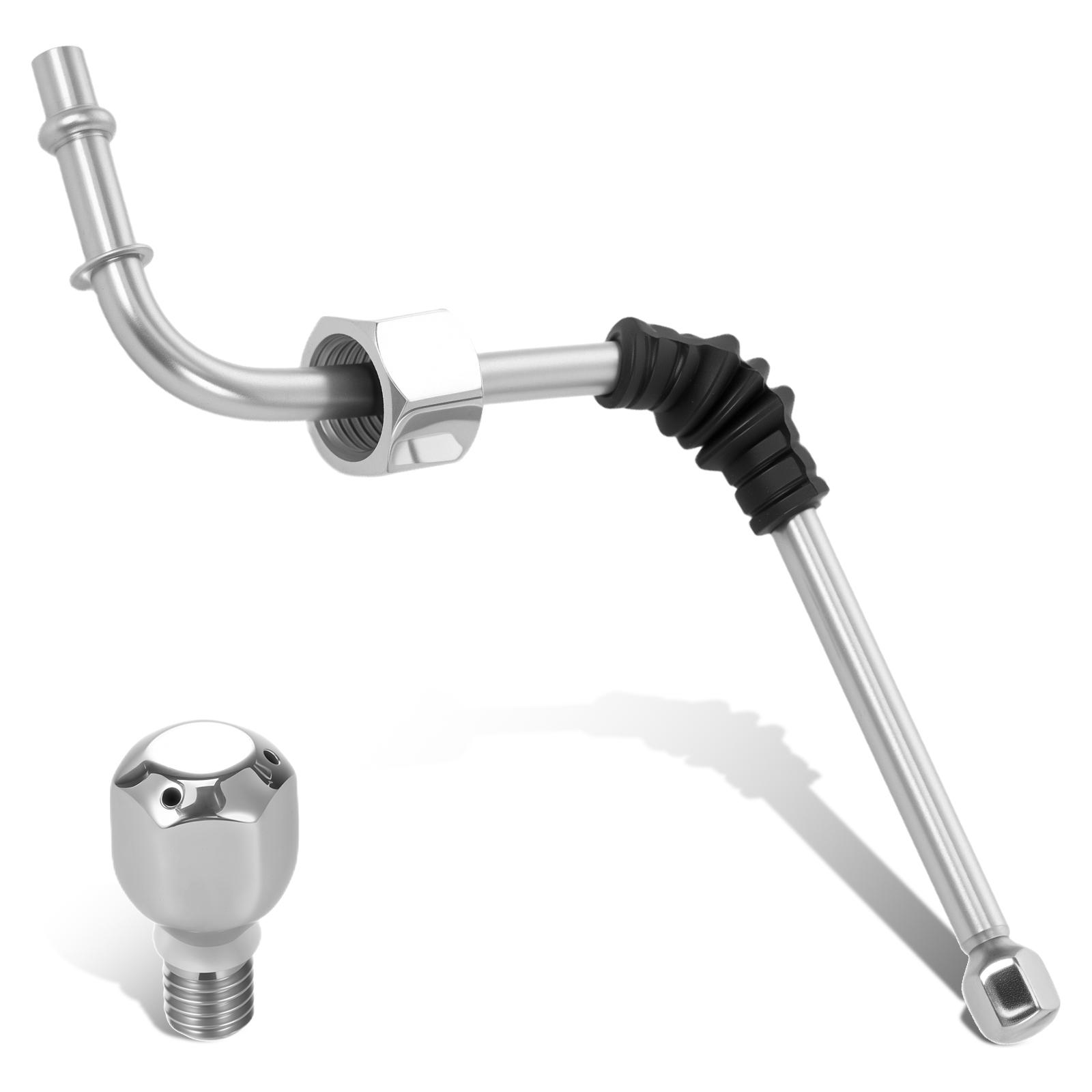 

Паровая трубка с 2 насадками Запасная паровая трубка из нержавеющей стали Портативная паровая трубка для кофемашины DeLonghi 680/685