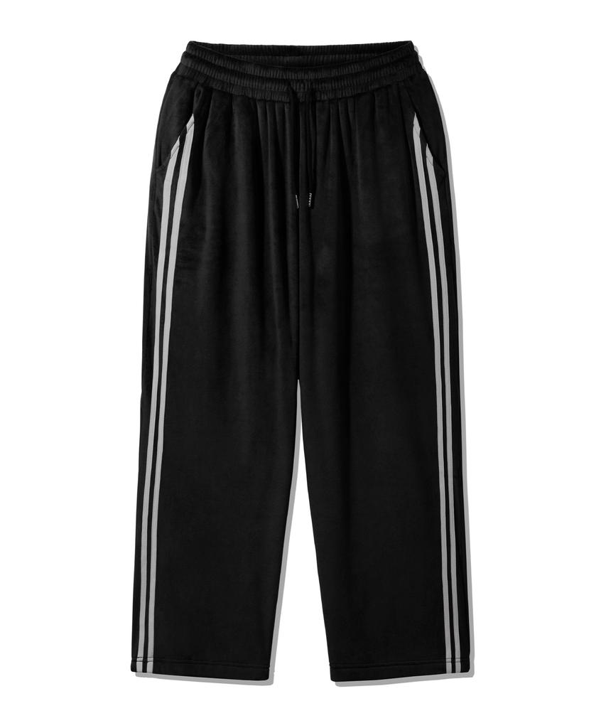 ALVINCLO Velvet Track Wide Elastic Pants Dlx2963 (3 Colors)