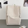 Schoolbag trendy leather backpack men's large capacity British PU computer bag college student backpack Korean version casual schoolbag women
