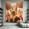 Jujutsu Kaisen Wall Tapestry Aesthetic Wall Hanging Printed Fabric Blanket Decorative Tapestries for Bedroom Living Room Home Decor