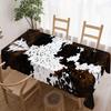 Cow Print Rectangle Table Cloth for Table Decortion Holiday Party Waterproof Reusable Tablecloth for Tables Kitchen Dining