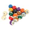 17 PCS Pool Balls Set Standard 16A 16 Colors 57.2mm Dia Resin Professional Billiard Table Balls for Home Entertainment