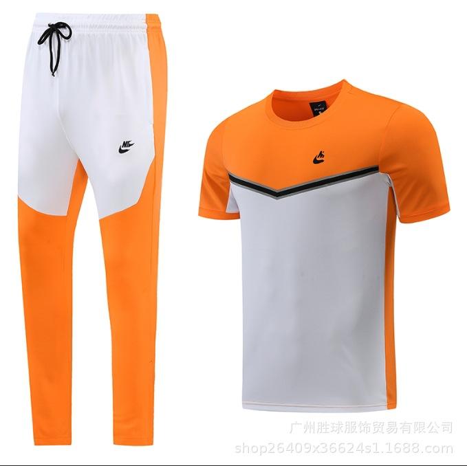 Nk Tuta da Allenamento Pantaloncini a Maniche Corte Casual, Maglia da Calcio, Maglia di Classe, Maglia Sportiva Fitness da Corsa per il Commercio Estero