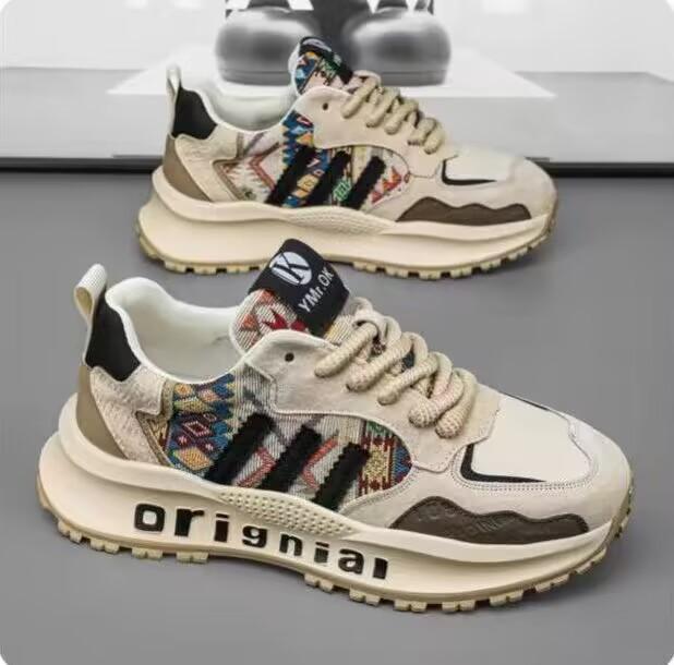 Retro Light Luxury Trendy Thick-soled Non-slip, Light and Comfortable Dad Shoes Trendy Sports and Leisure Shoes