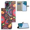 For Samsung Galaxy Xcover7 Case Leather Printed Pattern Phone Protective Cover