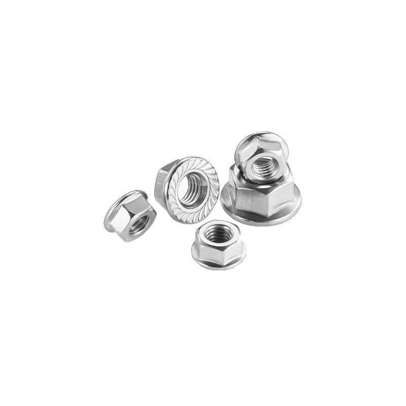 Electroplated Galvanized Anti-Slip Hex Flange Nut with Tooth Washer, M3-M16
