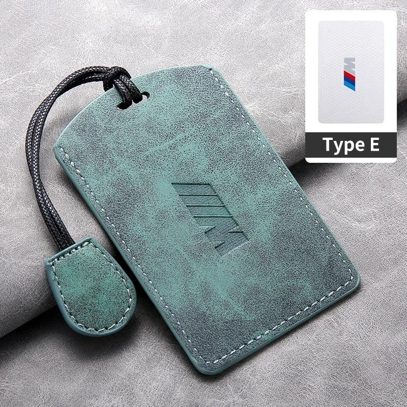 Autocollant de Voiture Chaud 2025 Cuir Daim Étui de Protection Coque pour Clé Intelligente de Voiture NFC Pour BMW Série M 3 5 7 X1 X3 X5 X6