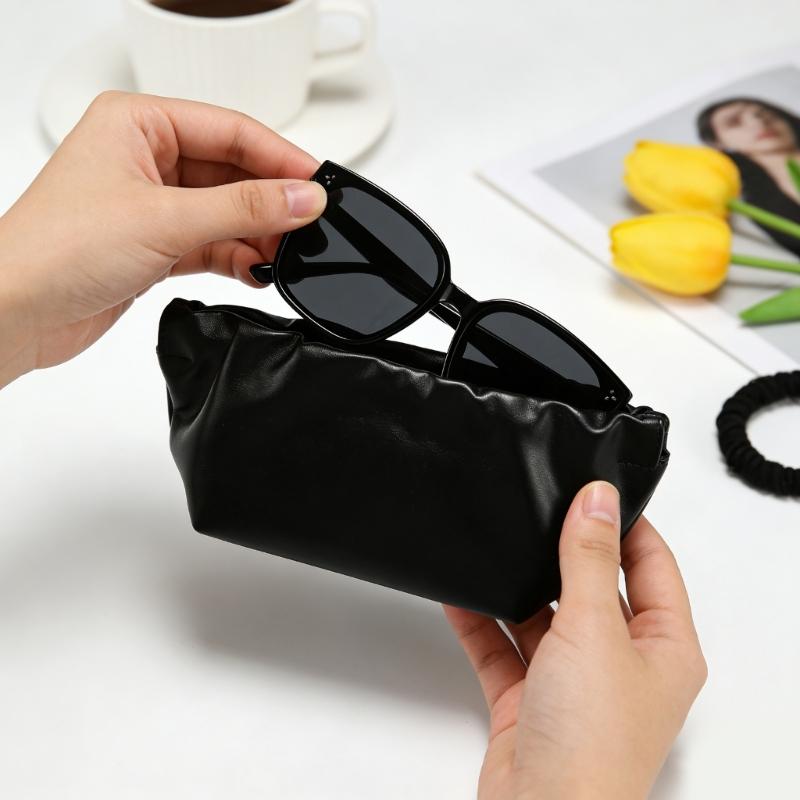 Elegant Cloud Shape Eyeglasses Case For Sunglasses Reading Glasses With Large Storage Space Automatic Closing Design