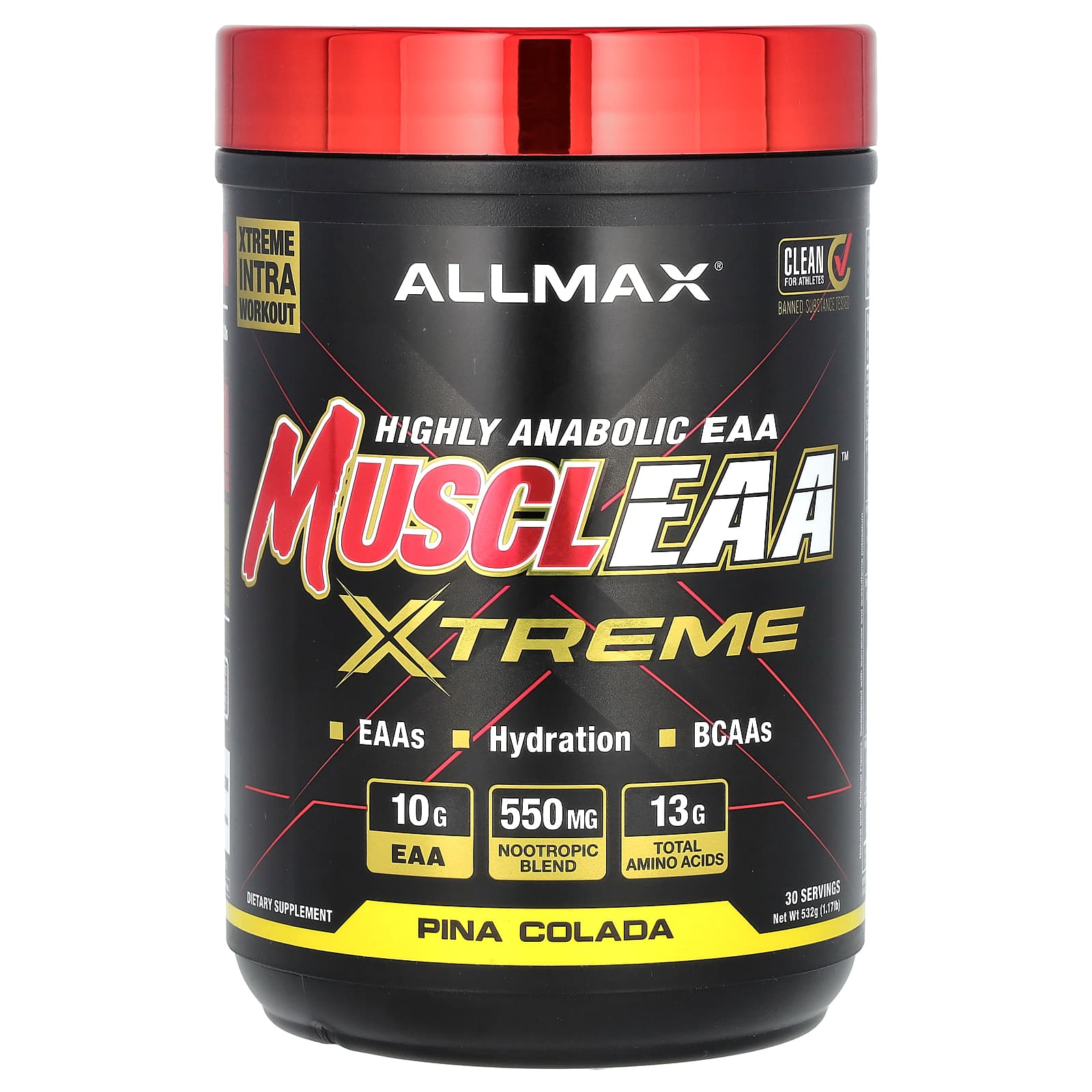 

Muscleaa™ X Extreme, Pina Colada Flavor, 532G (1.17Lb)