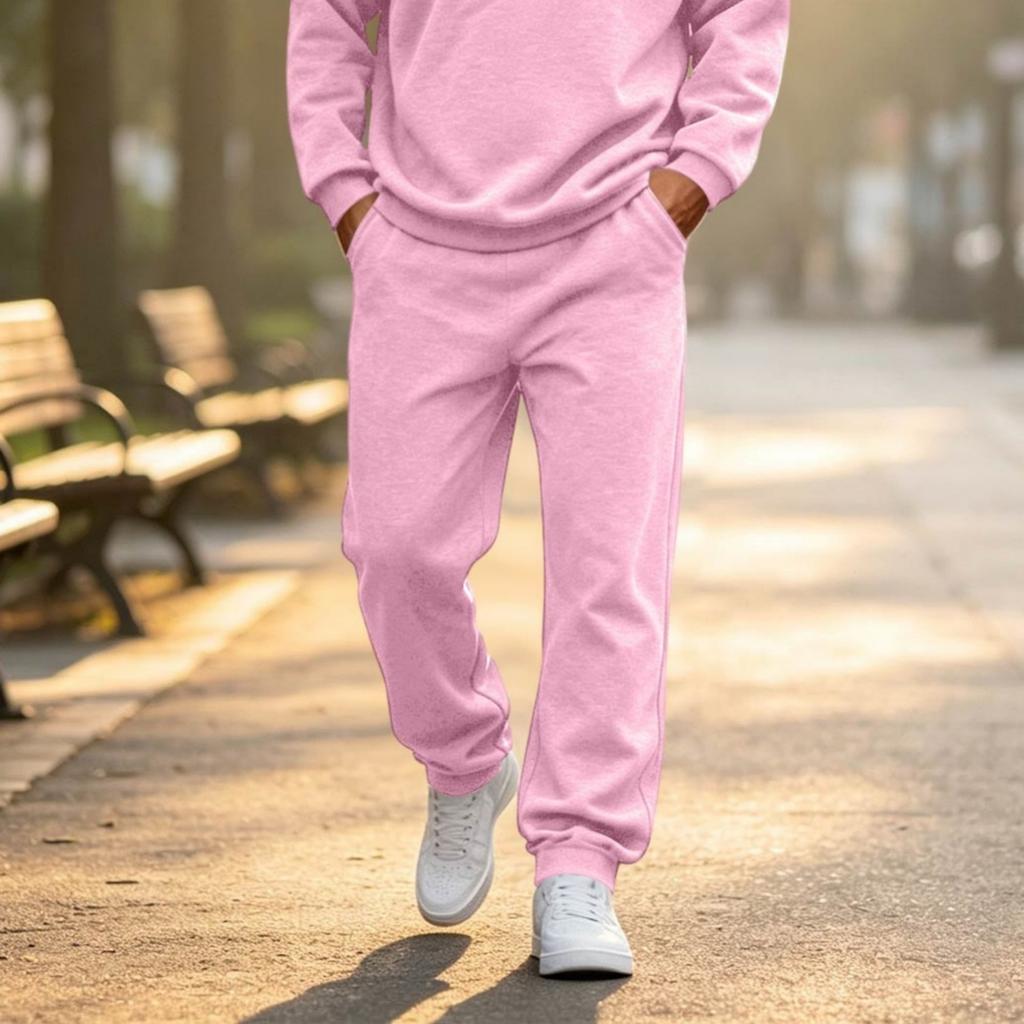 Men's Casual Sweatpants with Elastic Waist for and Everyday Wear