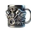 Nové motory Nerezový hrnek Mechanický motor Hrnky s motorem Ozdoba