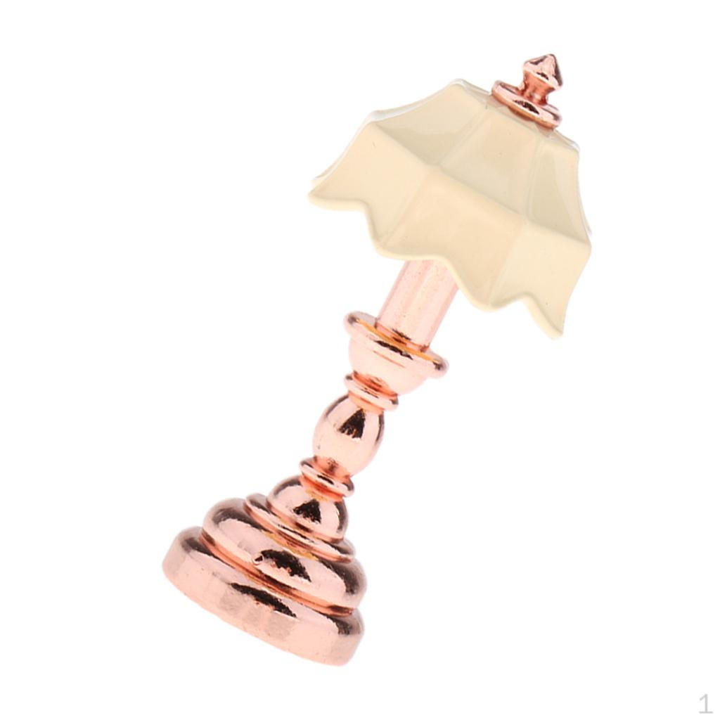 Модель лампы с абажуром в форме зонтика 1:12 миниатюр кукольных домиков — фото 6