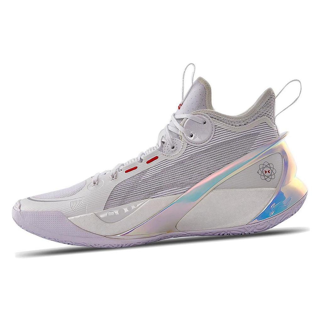 Li Ning Sonic 10 Ultra Non-Slip Wear-Resistant Breathable Mid-Top Basketball Shoes Men sneakers White ABAS145-1