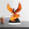Figurine d'oiseau-soleil en acrylique plat 2D, flammes colorées, décoration de bureau, idéale pour la décoration murale, le porche, la chambre, la villa, la maison, le couloir ou le lieu de travail - R