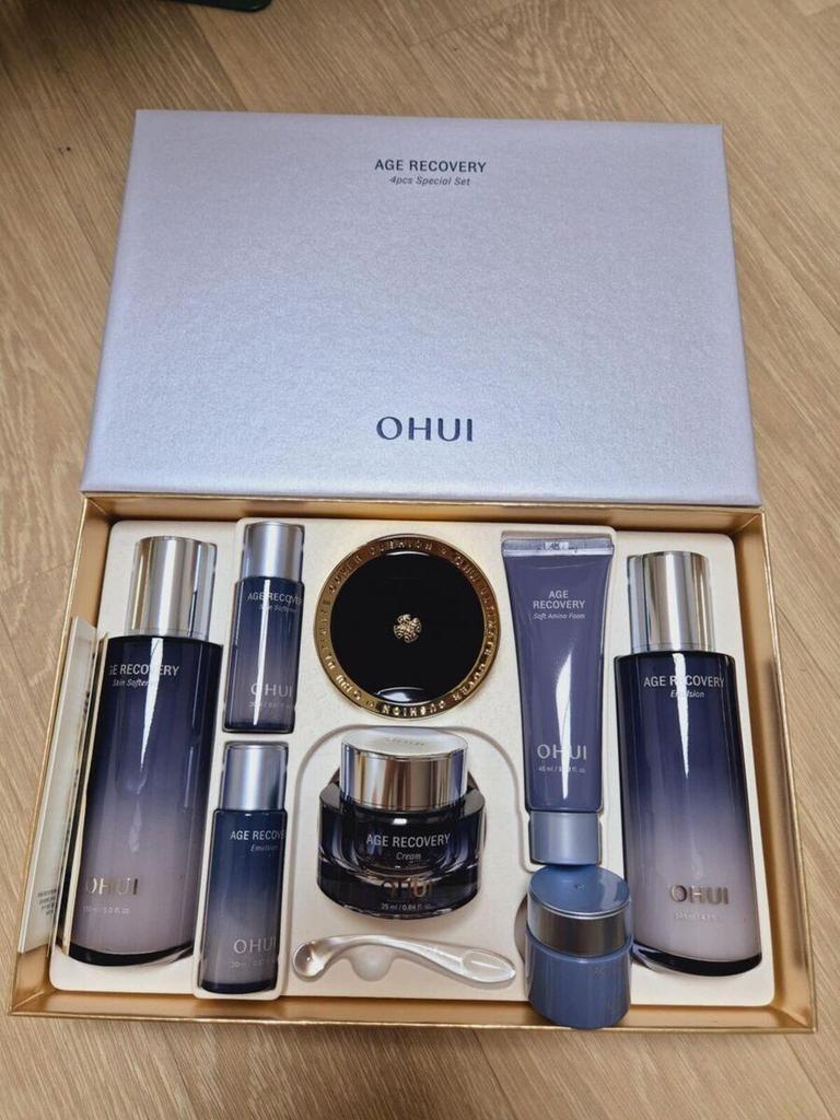 O HUI AGE RECOVERY 4stk Spesialsett (8 varer), Nærende, anti-aldring, fuktighetsgivende, koreansk kosmetikk, Kbeauty, prøve