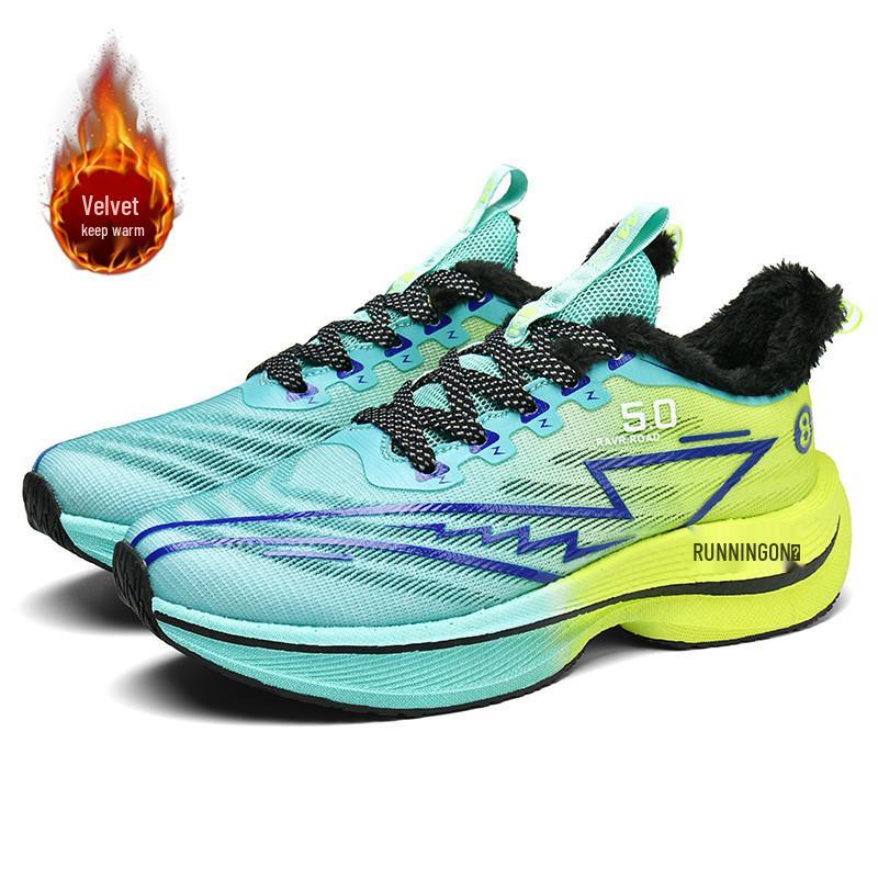 Professional Marathon Chitu 8Pro Winter Warm Running Sneakers with True Blast Carbon Plate - Men's & Women's Cotton Racing Shoes