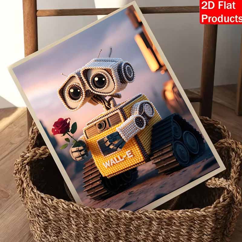 Disney DIY Perlenkunst WAND E Kreativer Stil Illustration Dekorative Kunst Kreatives Ornament Geschenk für Freunde Schreibtischdekoration