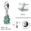 Weihnachtsbaum Anhänger Kupfer Original Perlen Passend für Originalcharms Armband Perlen Schmuck Geschenke Für Frauen