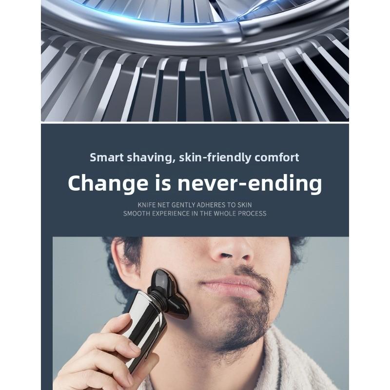 Electric Shaver Intelligent High-power LCD Display Beard Trimmer Rechargeable Facial Hair Trimmer
