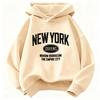 Jungen Mädchen Herbst Winter Freizeit Kapuzenpullover New York Mode Buchstaben Design Kapuzenpullover Kinder Kinder Sweatshirt Kapuzenpullover