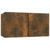 8 Piece TV Cabinet Set Smoked Oak Effect Particleboard