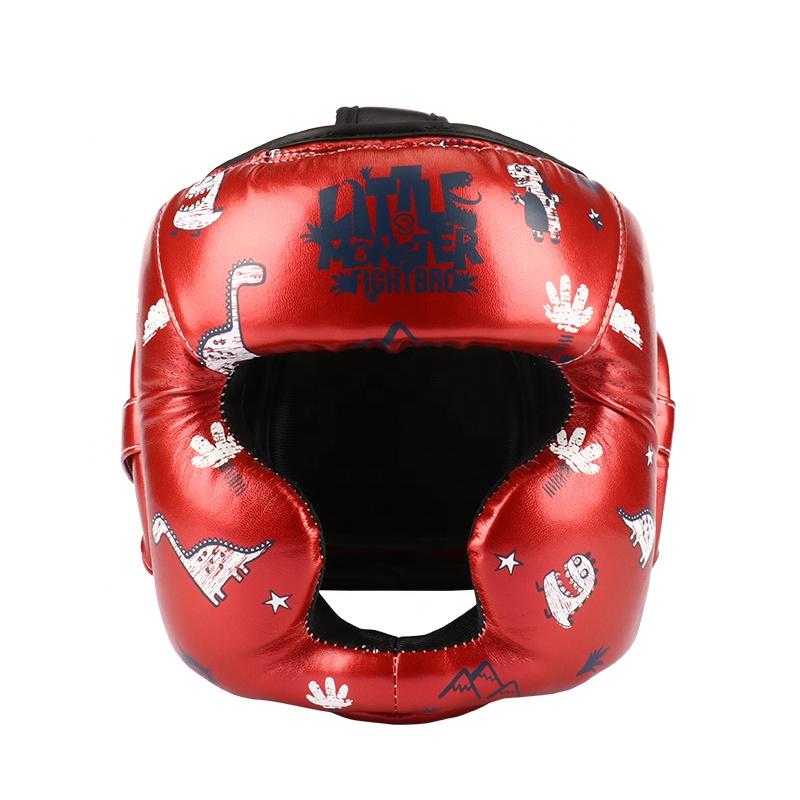 OEM/ODM FIGHTBRO F202 High Quality PU Material Protective Gear MMA Kids Helmet for Wrestling Taekwondo Karate Boxing Training синий