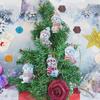 10Pcs Christmas Decoration Pendant 2D Acrylic Christmas Snowman Christmas Tree Pendant for Home Decor Navidad New Year Gifts
